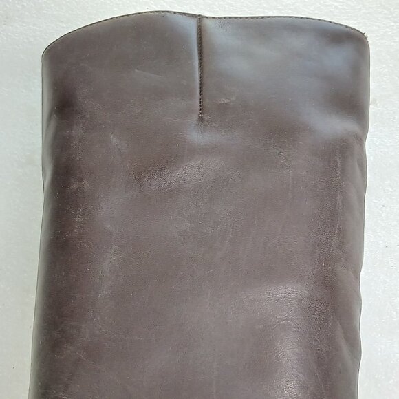 Gianni Bini Dark Brown Leather Knee High Stiletto Boots Women's 8 18¾" Shaft VG - Picture 11 of 15